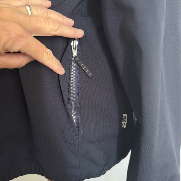 Sunice - Blue and White Pull Over Golf Windbreaker Jacket - Picture 7 of 15